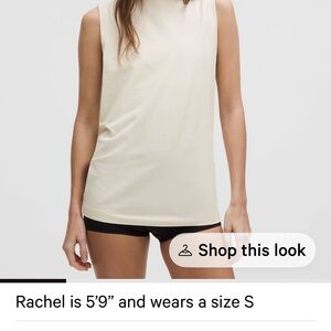 Lululemon Sleeveless Cream Top